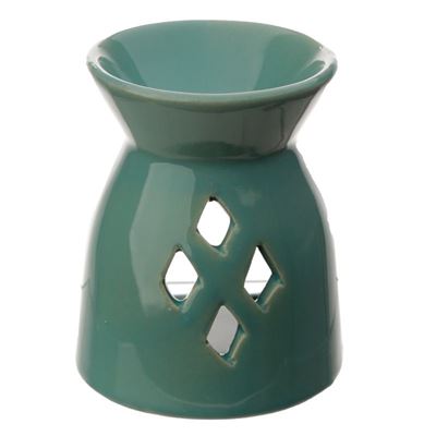 Diamond Cut Out Oil Burner Turquoise